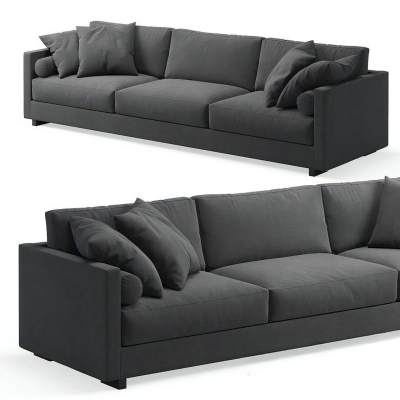 现代布艺多人沙发-4